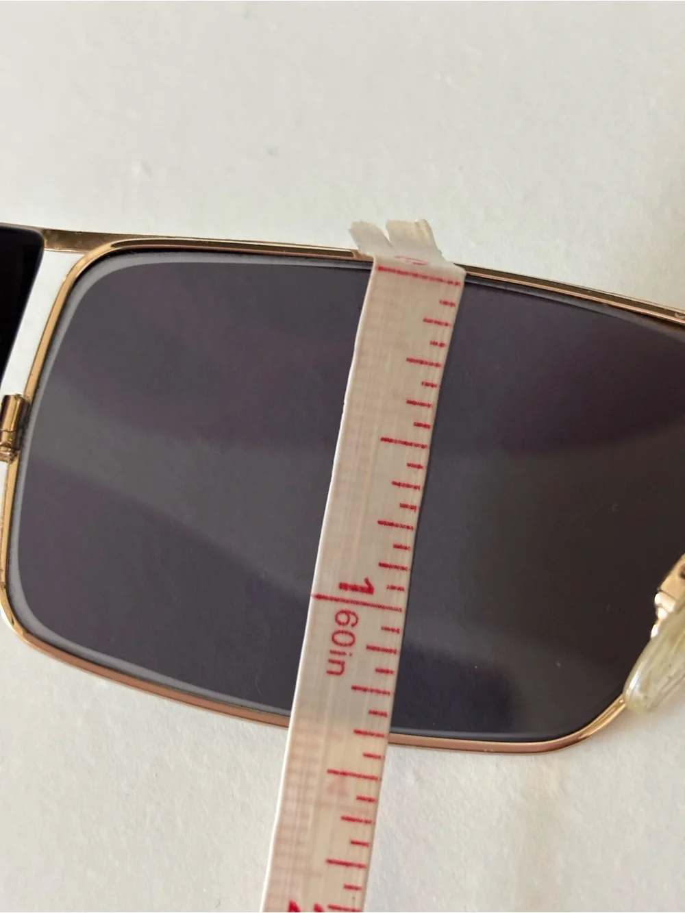 VINTAGE CAZAL Germany Mod 924 Col 302 Black Gold Rectangle Sunglasses  EUC